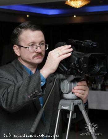 Видеооператор Олегжан Атанасов в работе